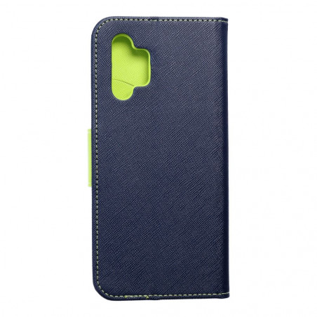 Samsung Galaxy A32 LTE Portefeuilles Fancy Book Marine / Citron vert