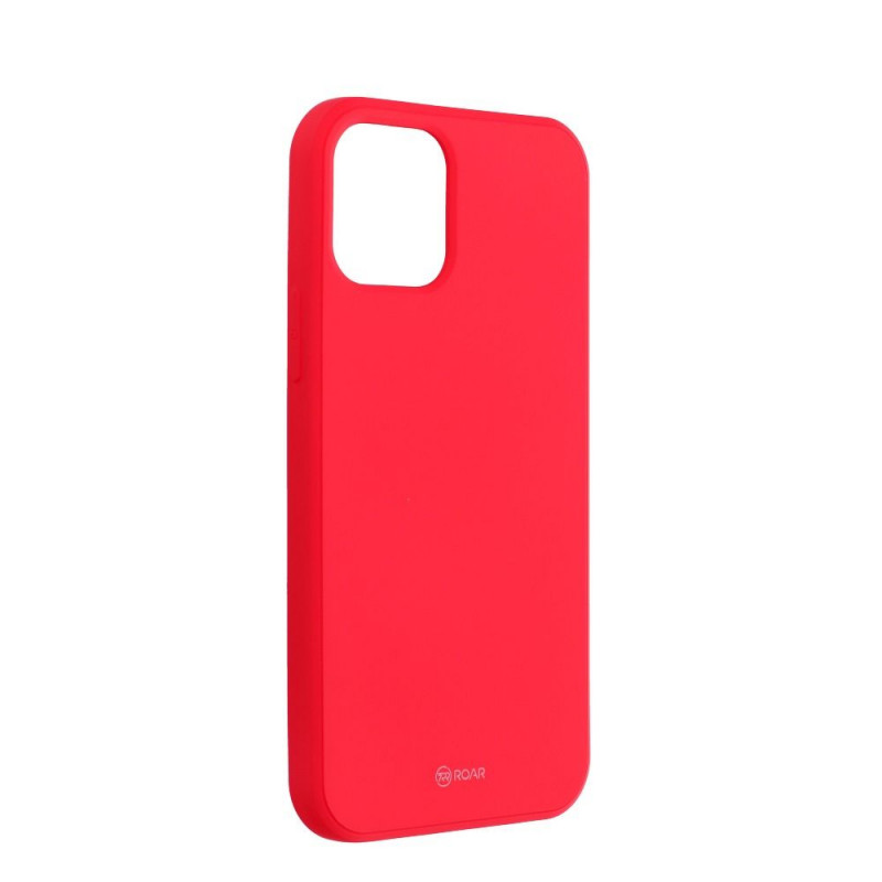 Apple iPhone 12 Coque Roar Colorful Jelly Rose vif