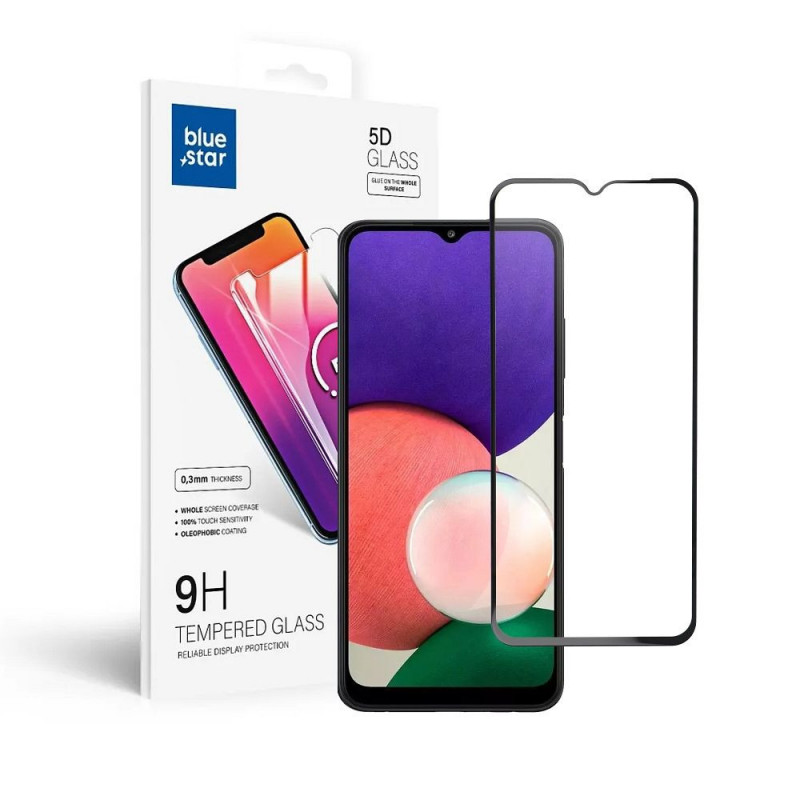 Samsung Galaxy A22 5G Verre trempé Blue Star 9H Transparent