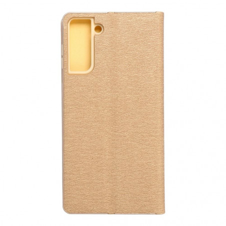 Samsung Galaxy S21 Plus 5G Portefeuilles LUNA Book Gold Élégant  Or