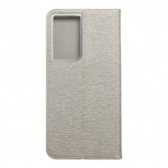 Samsung Galaxy S21 Ultra 5G Portefeuilles LUNA Book Gold Élégant  Argenté