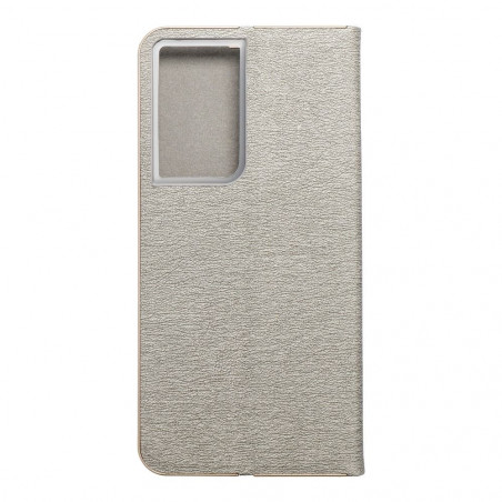 Samsung Galaxy S21 Ultra 5G Portefeuilles LUNA Book Gold Élégant  Argenté