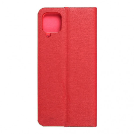 Samsung Galaxy A12 Portefeuilles LUNA Book Gold Élégant  Rouge
