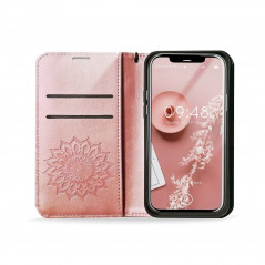 XIAOMI Mi 11 Lite Portefeuilles MEZZO Book Mandala  Or rose