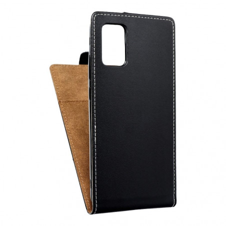 Samsung Galaxy A02s Étuis verticaux Slim Flexi Fresh Noir