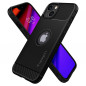 Apple iPhone 13 Coque Spigen Armor Fibre de carbone, Élégant  Noir