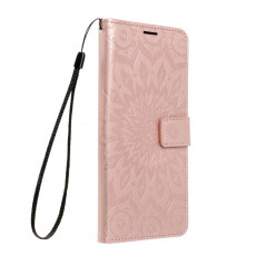 Samsung Galaxy A12 Portefeuilles MEZZO Book Mandala  Or rose