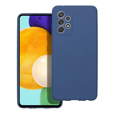 Samsung Galaxy A52 LTE Coque Silicone Élégant  Bleu
