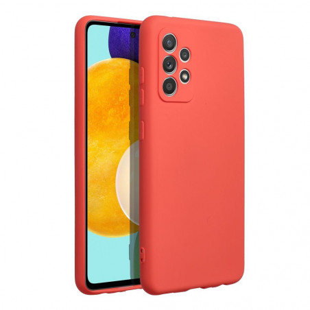 Samsung Galaxy A52 LTE Coque Silicone Élégant  Pêche