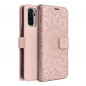 XIAOMI Poco M3 Pro Portefeuilles MEZZO Book Mandala  Or rose