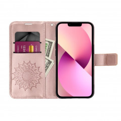 XIAOMI Poco M3 Pro Portefeuilles MEZZO Book Mandala  Or rose