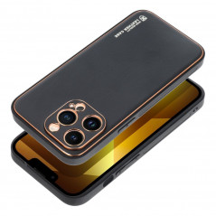 Apple iPhone 12 Coque Leather Noir