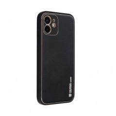 Apple iPhone 12 Coque Leather Noir