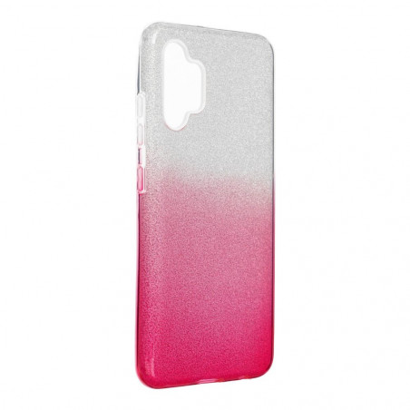 Samsung Galaxy A32 LTE Coque Shining Transparent et rose