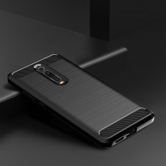 XIAOMI Poco M3 Coque Carbon Élégant  Noir