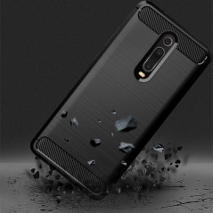 XIAOMI Poco M3 Coque Carbon Élégant  Noir
