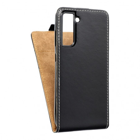 Samsung Galaxy S21 FE 5G Étuis verticaux Slim Flexi Fresh Noir