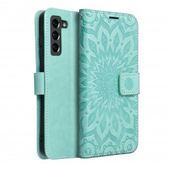 Samsung Galaxy S21 FE 5G Portefeuilles MEZZO Book Mandala  Vert