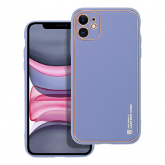 Apple iPhone 11 Coque Leather Bleu