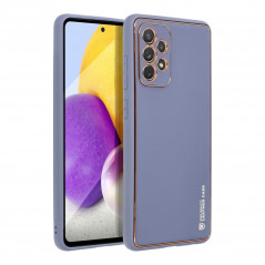 Samsung Galaxy A52 LTE Coque Leather Bleu