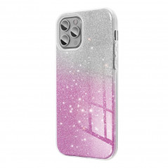 Samsung Galaxy A52 LTE Coque Shining Transparent et rose