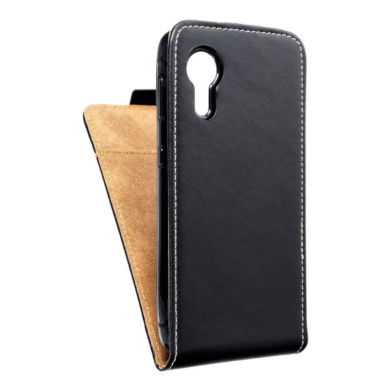Samsung Galaxy Xcover 5 Étuis verticaux Slim Flexi Fresh Noir
