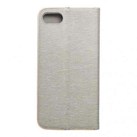 Apple iPhone SE 2020 Portefeuilles LUNA Book Gold Élégant  Argenté