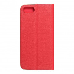 Apple iPhone SE 2020 Portefeuilles LUNA Book Gold Élégant  Rouge