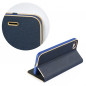 Apple iPhone SE 2020 Portefeuilles LUNA Book Gold Élégant  Bleu marine