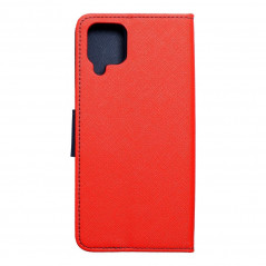 Samsung Galaxy A12 Portefeuilles Fancy Book Rouge / Marine
