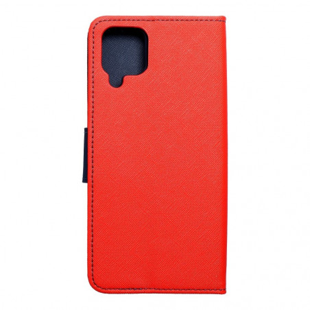 Samsung Galaxy A12 Portefeuilles Fancy Book Rouge / Marine