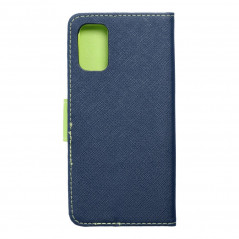 Samsung Galaxy A02s Portefeuilles Fancy Book Marine / Citron vert