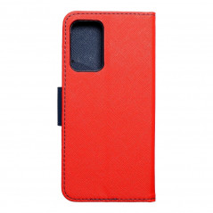 Samsung Galaxy A52 LTE Portefeuilles Fancy Book Rouge / Marine