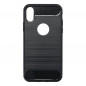 Apple iPhone XS Coque Carbon Élégant  Noir