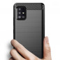Samsung Galaxy A51 LTE Coque Carbon Élégant  Noir