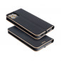 Samsung Galaxy A41 Portefeuilles LUNA Book Gold Élégant  Noir