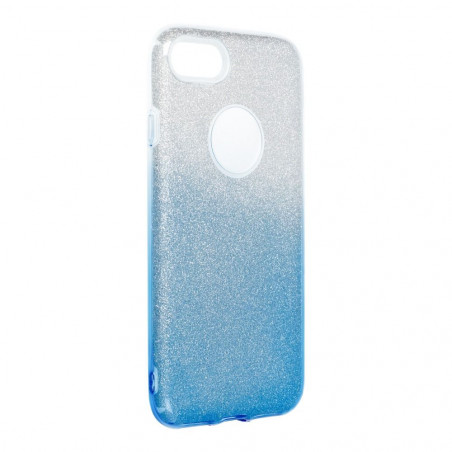 Apple iPhone SE 2020 Coque Shining Transparent et bleu