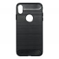 Apple iPhone X Coque Carbon Élégant  Noir