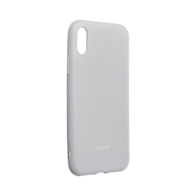 Apple iPhone XS Coque Roar Colorful Jelly Gris