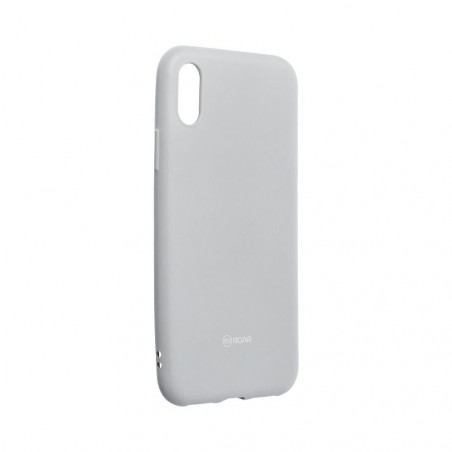 Apple iPhone XS Coque Roar Colorful Jelly Gris