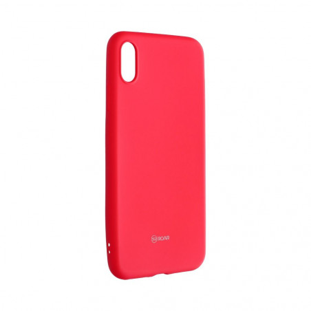 Apple iPhone XS Coque Roar Colorful Jelly Rose vif