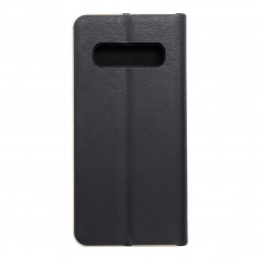 Samsung Galaxy S10 Portefeuilles LUNA Book Gold Élégant  Noir