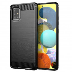 Samsung Galaxy A51 5G Coque Carbon Élégant  Noir