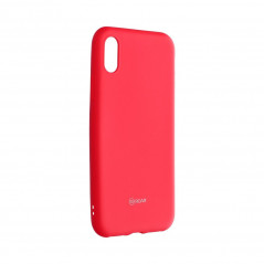 Apple iPhone XS Coque Roar Colorful Jelly Rose vif
