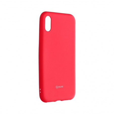 Apple iPhone XS Coque Roar Colorful Jelly Rose vif