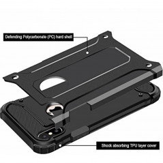 Apple iPhone X Couverture durcie Armor Noir