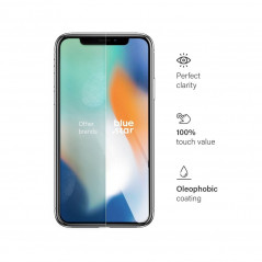 Apple iPhone X Verre trempé Blue Star 9H Transparent