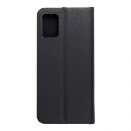Samsung Galaxy A51 LTE Portefeuilles LUNA Book Gold Élégant  Noir