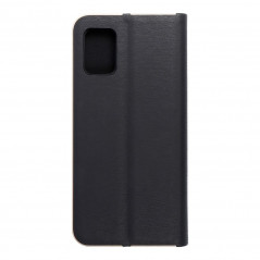 Samsung Galaxy A51 5G Portefeuilles LUNA Book Gold Élégant  Noir