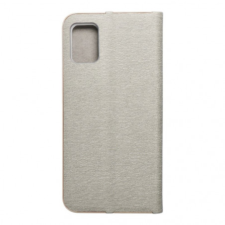 Samsung Galaxy A51 LTE Portefeuilles LUNA Book Gold Élégant  Argenté